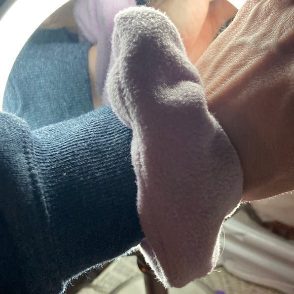 Peel free fleece purple scrunching - Picture 1 of 4